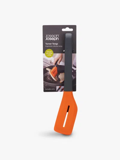 Joseph Joseph Turner Tongs In Grey/orange