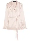 Joseph Joubert Silk Double-breasted Blazer In Multi
