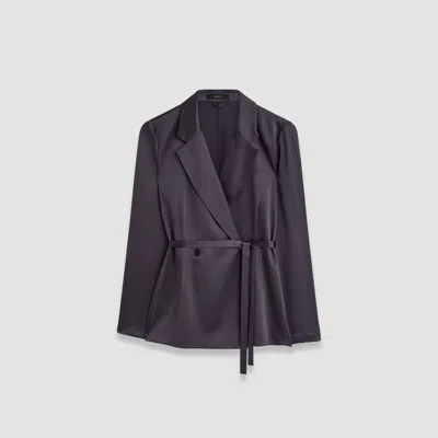 Joseph Joubert Silk Satin Jacket In Aurora Purple