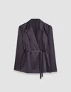 Joseph Joubert Silk Satin Jacket In Aurora Purple