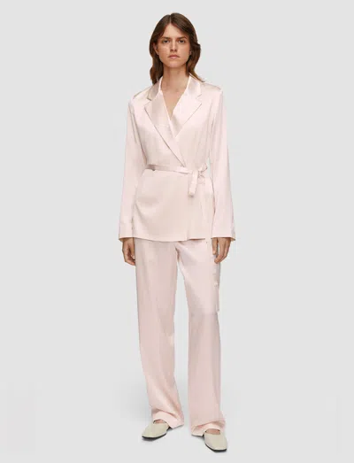 Joseph Joubert Silk Satin Jacket In Pink