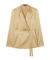Joseph Joubert Silk Satin Jacket In Nude