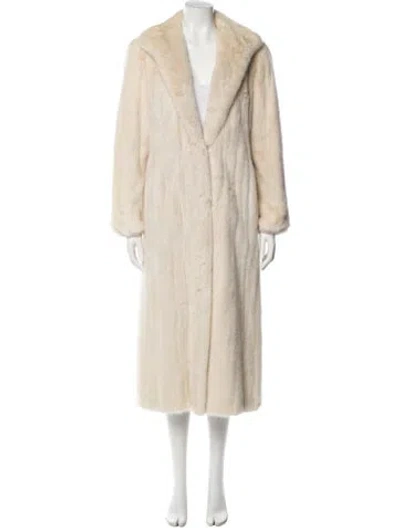Pre-owned Joseph K Stefani Fur Mink Fur Coat In Neutral