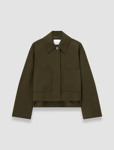 Joseph Kalaa Light Double Face Wool Jacket In Green