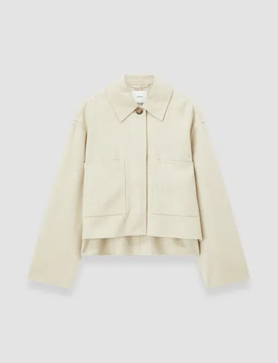 Joseph Kalaa Light Double Face Wool Jacket In Neutral