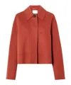 Joseph Kalaa Wool And Silk-blend Jacket In Brown