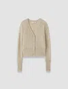 Joseph Keane Light Pure Cashmere Cardigan In Neutral