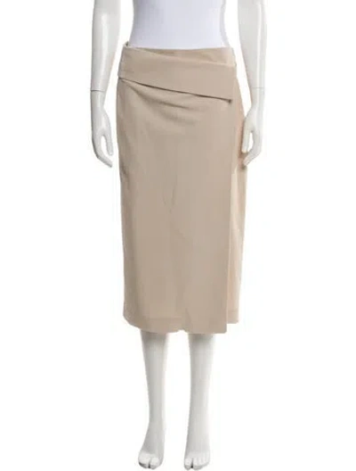 Pre-owned Joseph Knee-length Skirt In Neutral