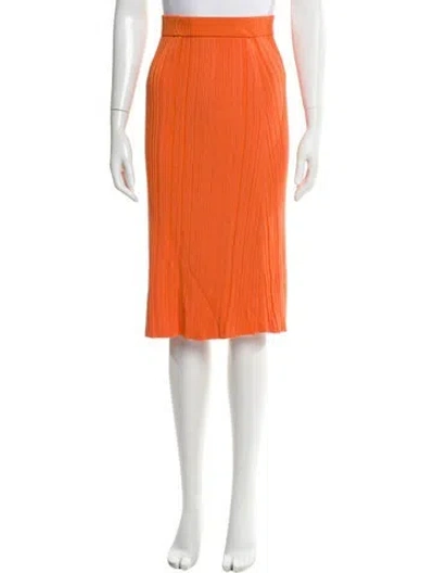 Pre-owned Joseph Knee-length Skirt In Orange