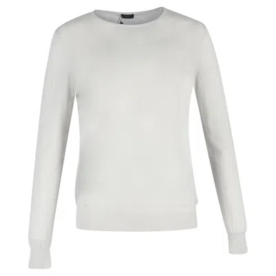 Joseph Knit Sweater In White Wool