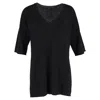 Joseph Knit V-neck Jumper In Black Lurex In Black