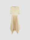 Joseph Short Sleeve Dress In Oat