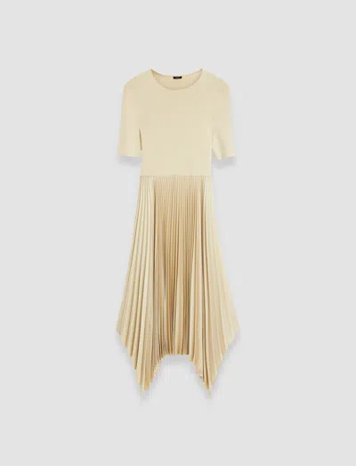 Joseph Short Sleeve Dress In Oat