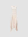 Joseph Knit Weave Plissé Dera Dress In Maplewood