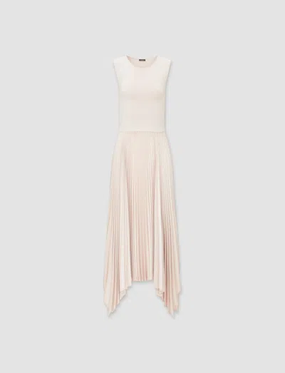 Joseph Knit Weave Plissé Dera Dress In Maplewood