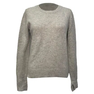 Joseph Knitted Crewneck Sweater In Grey Cashmere In Gray
