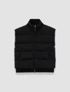 Joseph Knitted Down Puffer Gilet In Black