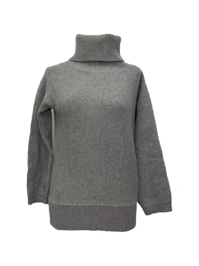 Pre-owned Joseph Knitted Roll-neck Sweater In Gray