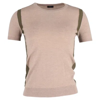Joseph Knitted Top In Beige Wool