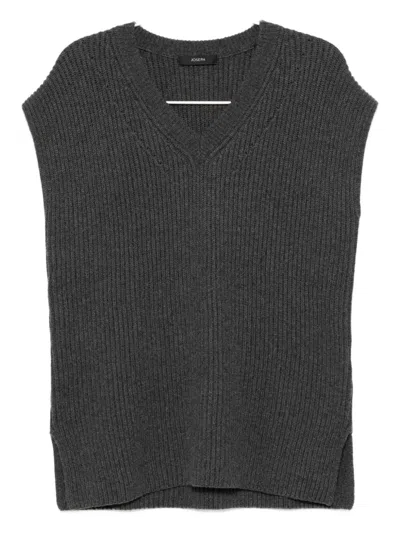 Joseph Knitted Vest In Black