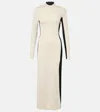 Joseph Knitted Wool And Silk Maxi Dress In Beige