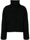 Joseph Knitted Wool Puffer Jacket In Black