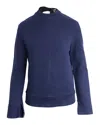 Joseph Knot Jersey Loop Back Sweater In Blue Cotton In Blue