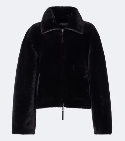 Joseph Kyro Reversible Shearling And Leather Jacket In Black