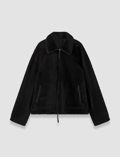 Joseph Kyro Reversible Soft Shearling Jacket In Black