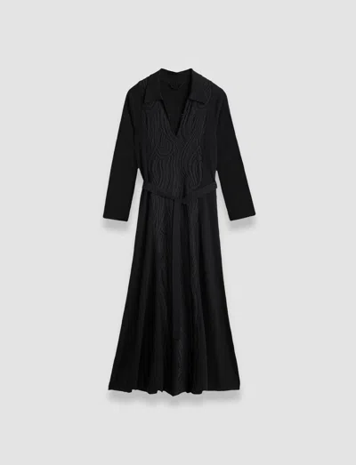 Joseph Lace Knit Dress In Black