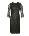 Joseph Lace Dress In Black Polyester In Black