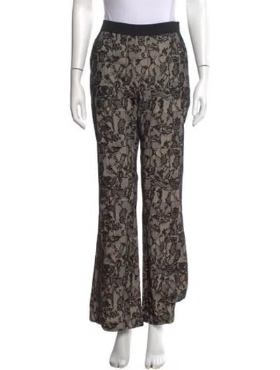 Pre-owned Joseph Lace Pattern Flared Pants W/ Tags In White
