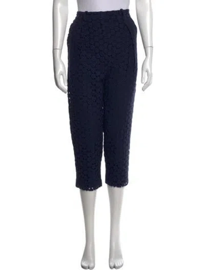 Pre-owned Joseph Lace Pattern Straight Leg Pants W/ Tags In Blue