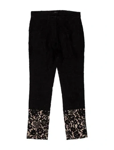 Pre-owned Joseph Lace Straight Leg Pants In Black