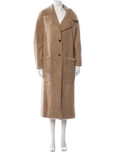 Pre-owned Joseph Lambskin Coat In Neutral