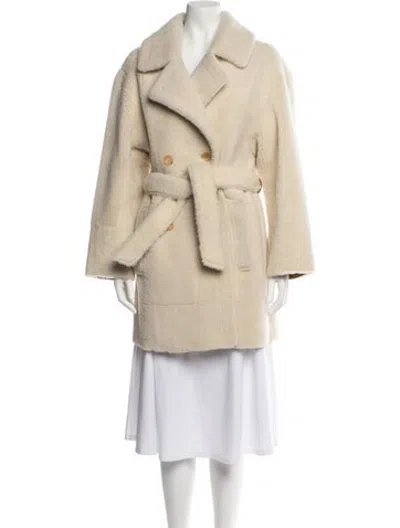 Pre-owned Joseph Lambskin Coat In Neutrals