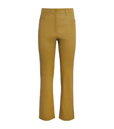 Joseph Lambskin Duke Slim Trousers In Multi