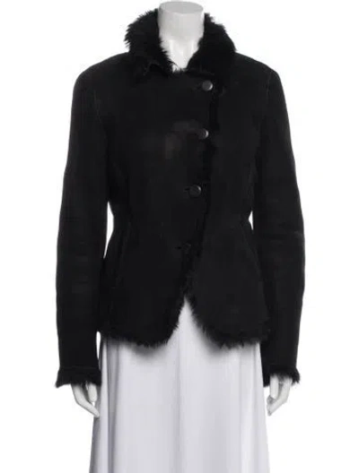Pre-owned Joseph Lambskin Evening Jacket In Black