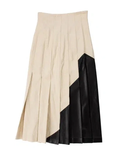 Pre-owned Joseph Lambskin Midi Length Skirt W/ Tags