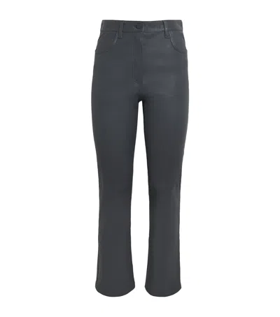 JOSEPH LAMBSKIN TAFIRA FLARED TROUSERS