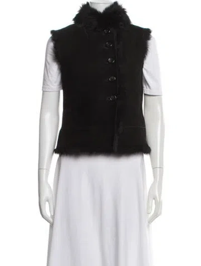 Pre-owned Joseph Lambskin Vest W/ Tags In Black
