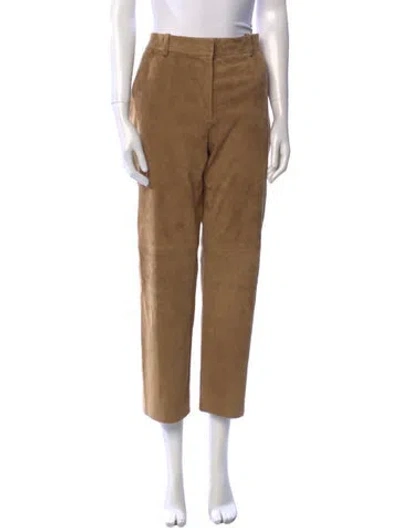 Pre-owned Joseph Lambskin Wide Leg Pants In Neutral