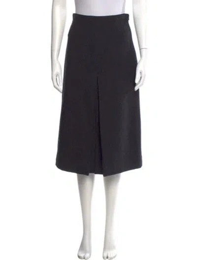 Pre-owned Joseph Lambswool Knee-length Skirt In Black
