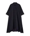 Joseph Womens Navy Dania Oversized Cotton Dress In Black