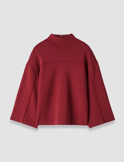 Joseph Larrey Compact Milano Knit Top In Red