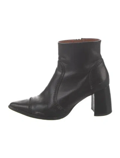 Pre-owned Joseph Leather Boots In Black