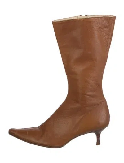 Pre-owned Joseph Leather Boots In Brown