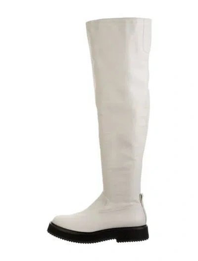 Pre-owned Joseph Leather Boots In Neutrals
