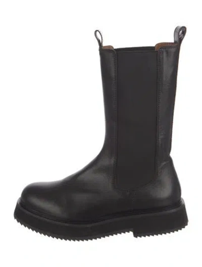 Pre-owned Joseph Leather Chelsea Boots In Black