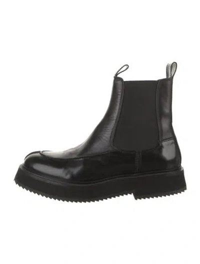 Pre-owned Joseph Leather Chelsea Boots In Black